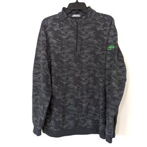 TASC Pullover Men's XL Gray Cloud French Camo 1/4 Zip Performance Logo Active